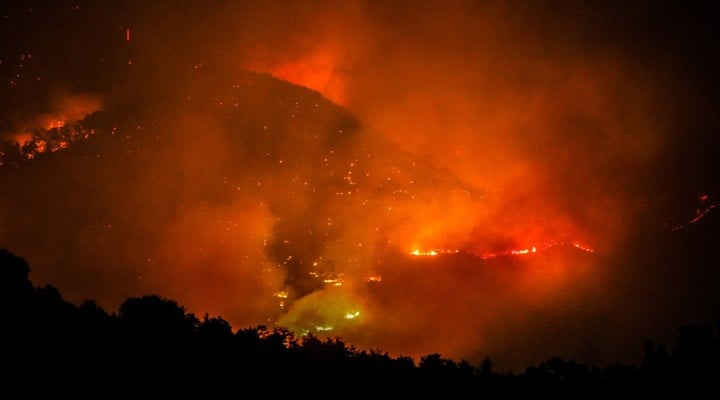 Manavgat'taki yangının etkilediği alan haritalandırıldı