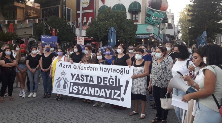 Antalya Kadın Platformu, katledilen Azra ve Emine için toplandı: Birbirimizden ve İstanbul Sözleşmesi'nden vazgeçmiyoruz