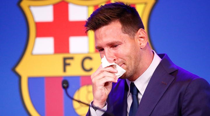 Efsanenin gözyaşları: Messi’den Barcelona’ya duygusal veda