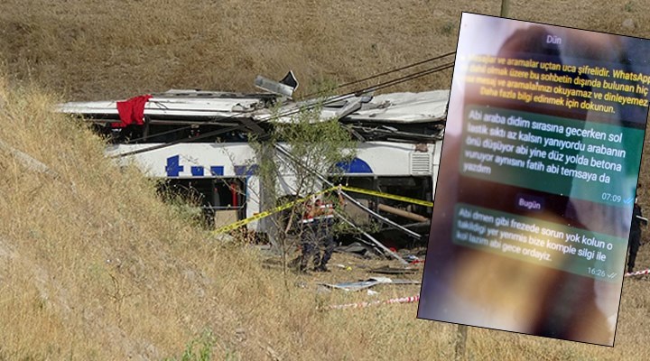 Balıkesir'deki otobüs faciası öncesi şoförün yakınlarına aracın arızalı olduğu mesajı attığı iddiası