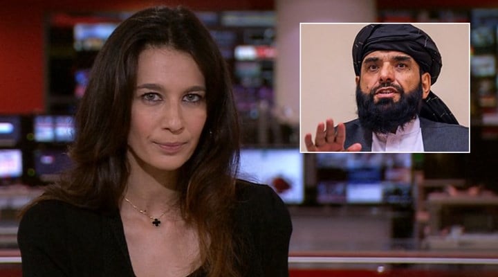 Taliban Sözcüsü, canlı yayında BBC sunucusunu aradı: Şeriat yasalarına döneceğiz