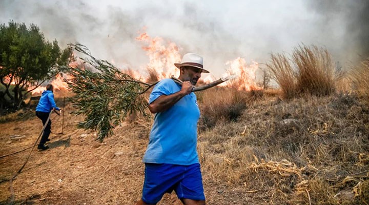 Yunanistan'da orman yangınları yeniden başladı: 4 yerleşim birimi tahliye edildi
