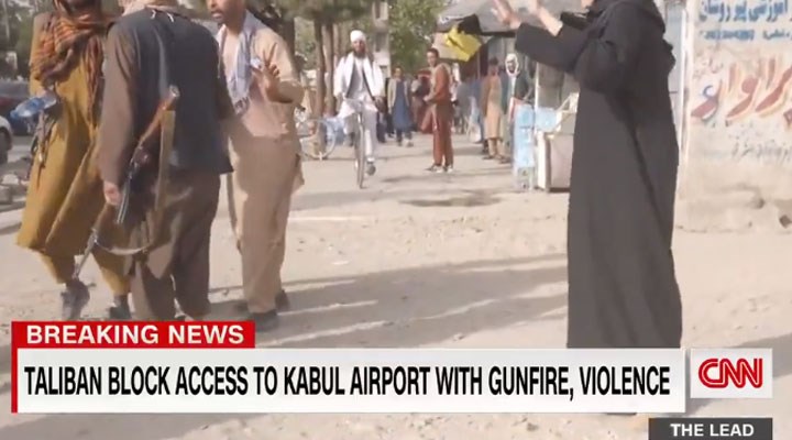 CNN Muhabiri: Taliban savaşçıları bize biraz kızdı, biri tüfeğiyle vurmaya çalıştı