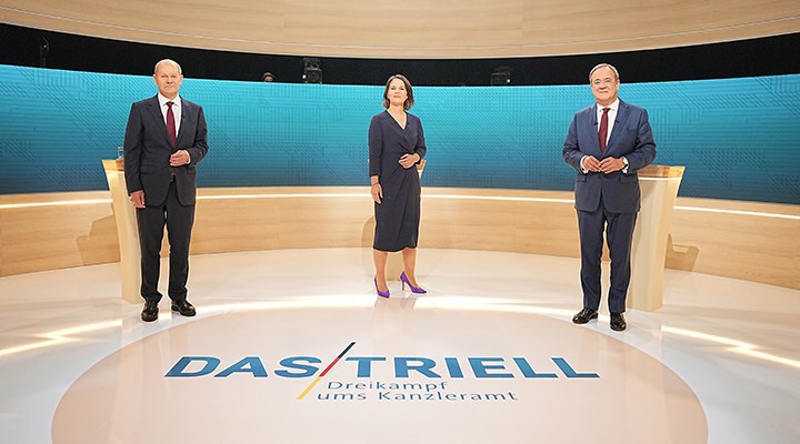 Almanya'da başbakan adayları TV tartışmasına çıktı: Kazanan Scholz