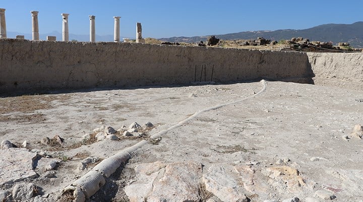 Tripolis Antik Kentinde 2 bin yıllık kanalizasyon sistemi bulundu