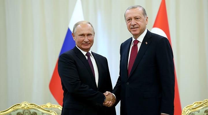 Erdoğan, Putin ile Türkiye-Rusya ilişkileri ve bölgesel konuları görüştü