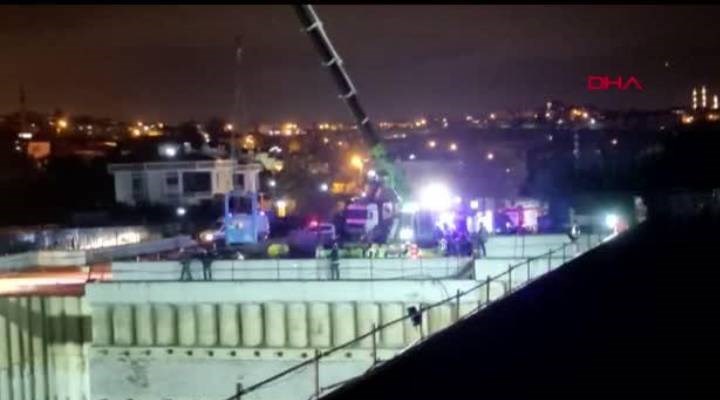 Arnavutköy'de metro inşaatında kaza: 3 yaralı