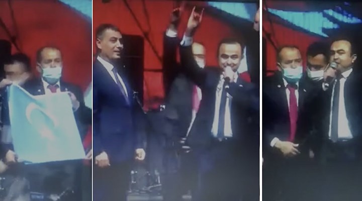 MHP'li belediyenin etkinliğinde 'sahte cumhurbaşkanı' sahneye çıktı