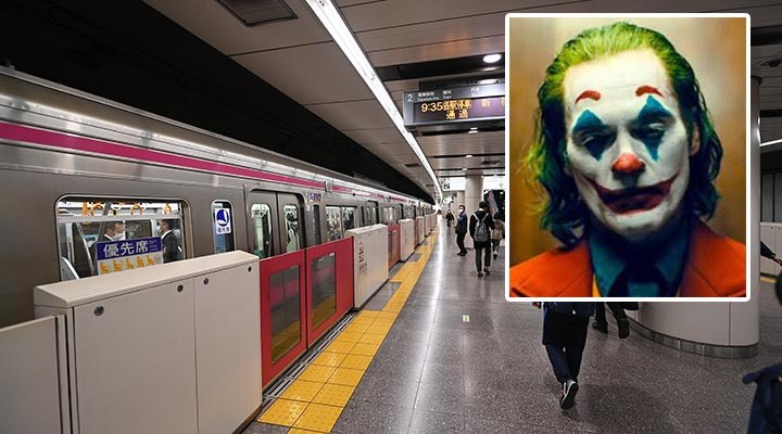Tokyo'daki tren saldırısının faili 'Joker'e özendiğini söyledi