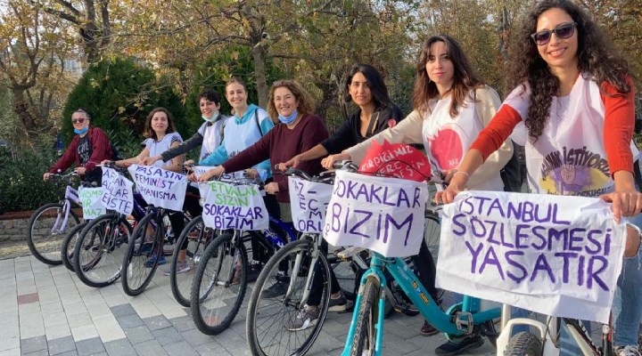 Nar Kadın Dayanışması’ndan Afgan kadınlar için bisikletli eylem