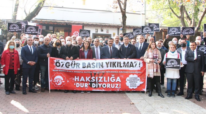 ÇGD Bursa’nın ‘kara ödülü’ AKP'li Belediye Başkanı Alinur Aktaş’a verildi