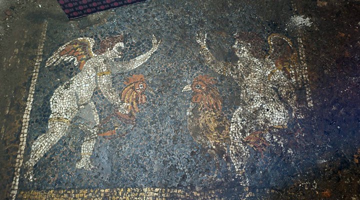 İzmir'de 2700 yıllık iki mozaik bulundu