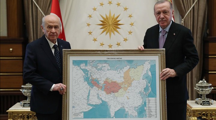 Bahçeli'nin Erdoğan'a verdiği 'Türk dünyası haritası' hakkında Rusya'dan açıklama