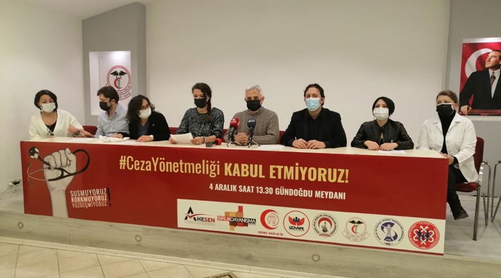 İzmir Sağlık Platformu: ‘Ceza Yönetmeliği’ne karşı alana iniyoruz