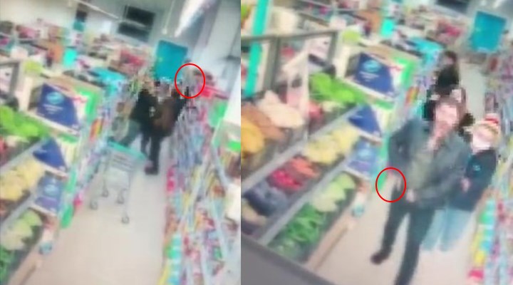 Maske takmayan kişi, kendisini uyaran market çalışanlarını silahla tehdit etti