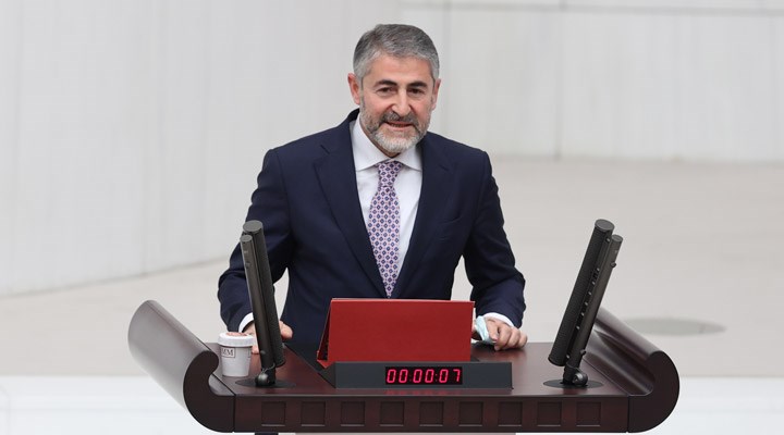 Yeni Hazine ve Maliye Bakanı Nureddin Nebati, TBMM'de yemin etti