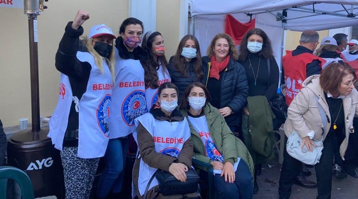 SOL Parti’den Bakırköy’de direnen işçilere destek