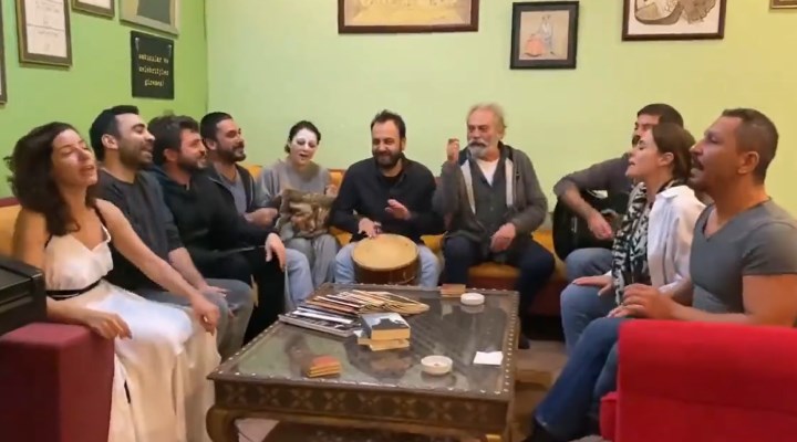 Haluk Bilginer ve ekibi, 'Cübbeli Ahmet'in remixini seslendirdi: "Öp beni, yut beni, şap beni..."