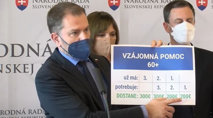 Slovakya, 3. doz aşı yaptıran 60 yaş üzerine 300 avro verecek