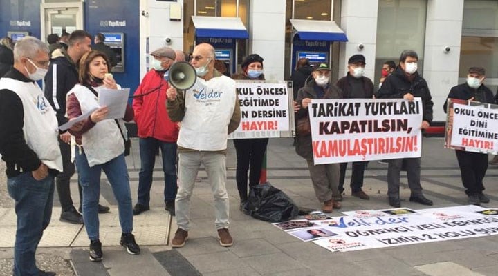 Veli-Der İzmir Şubesi'nden istismar protestosu: Cemaat ve tarikat yurtları kapatılsın