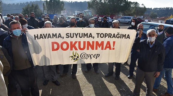 Aydın'da köylülerden RES'e karşı eylem