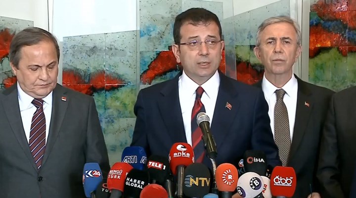 Ekrem İmamoğlu, CHP Genel Merkezi&#39;nde açıklama yapıyor