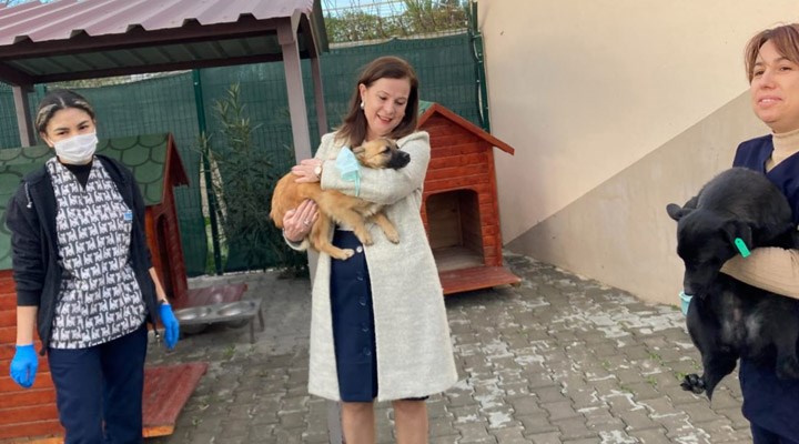 Balçova Belediye Başkanı Fatma Çalkaya barınakları denetledi