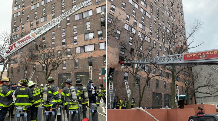 New York'ta apartman yangını: 9’u çocuk 19 kişi yaşamını yitirdi!