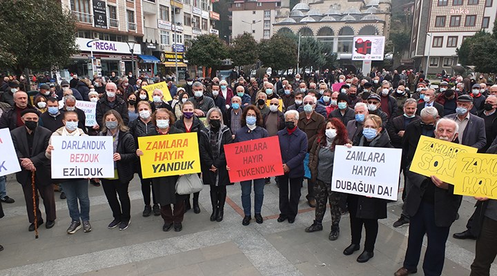 Rize Pazar'da zamlara karşı eylem: Bezduk