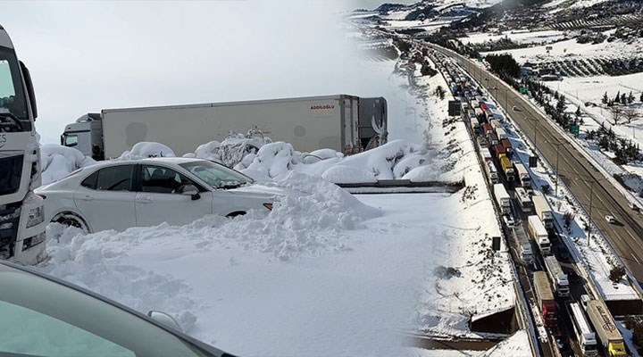 Binlerce aracın yolda kaldığı Antep'e 1 haftalık yoğun kar uyarısı