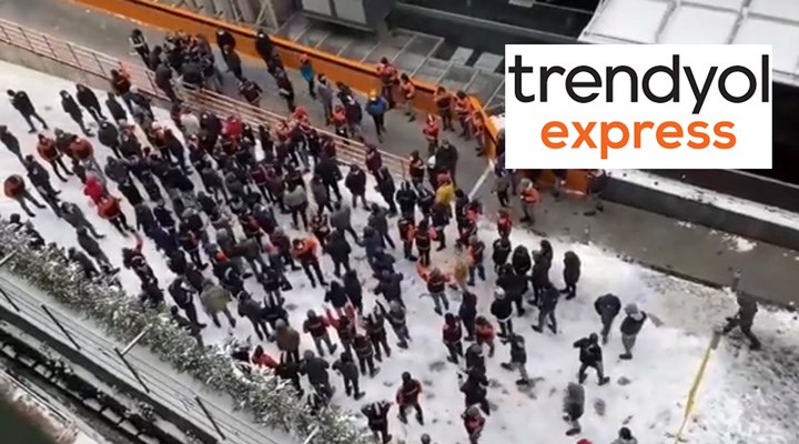 Trendyol Express işçileri düşük zam teklifine karşı eylem başlattı