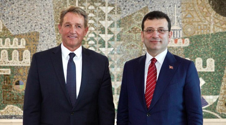 İBB Başkanı İmamoğlu, ABD Büyükelçisi Flake ile görüştü