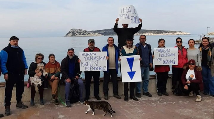 Karaburunlu yurttaşlardan iskele projesine tepki: "Bölgeye zarar verecek"