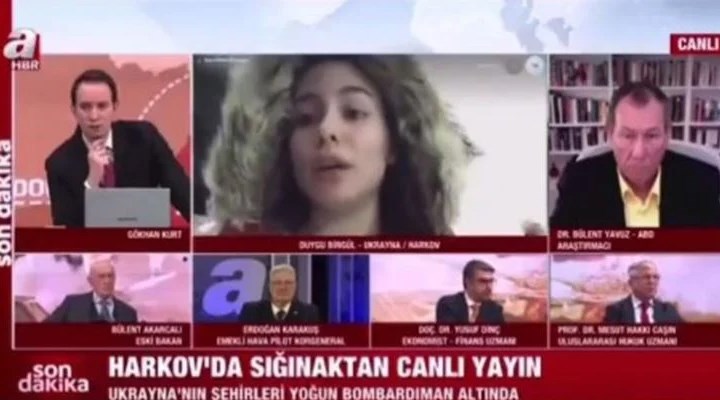 A Haber, Ukrayna'da mahsur kalan öğrenciyi yayından aldı: “Türk kızı ağlamaz”