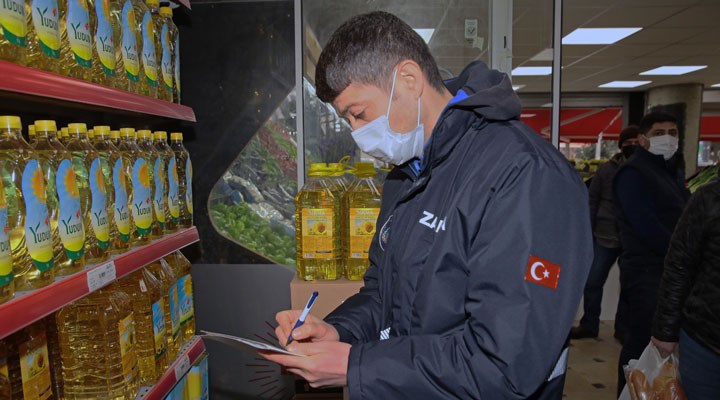 İstanbul'daki marketlerde ayçiçeği yağı denetimi