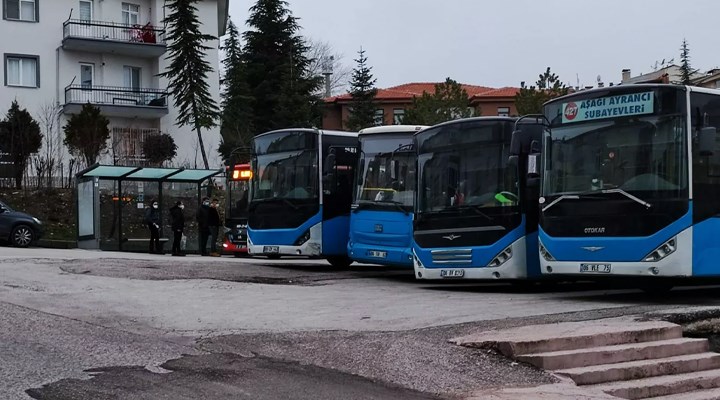 Ankara'da özel halk otobüsü ve minibüs sürücüleri kontak kapattı