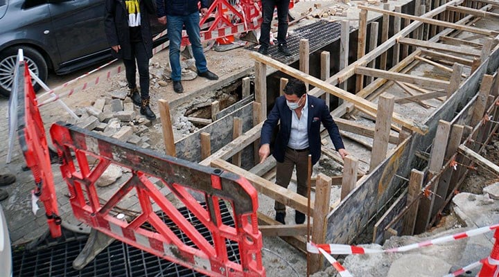 Başkan Aras Bodrum’daki altyapı kazı çalışmalarını takip etti