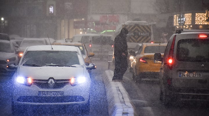 İstanbul'da yoğun kar yağışı