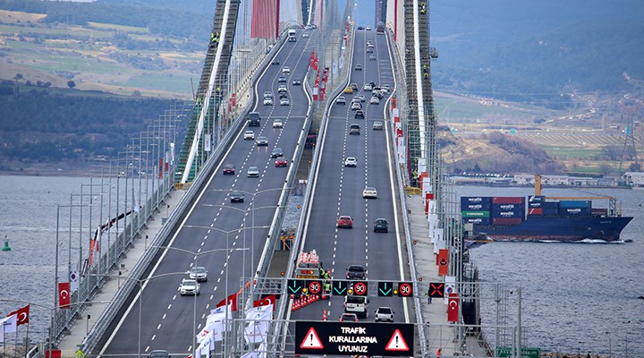 Bakanlıktan "Çanakkale Köprüsü'nde kamu zararı" haberlerine yanıt