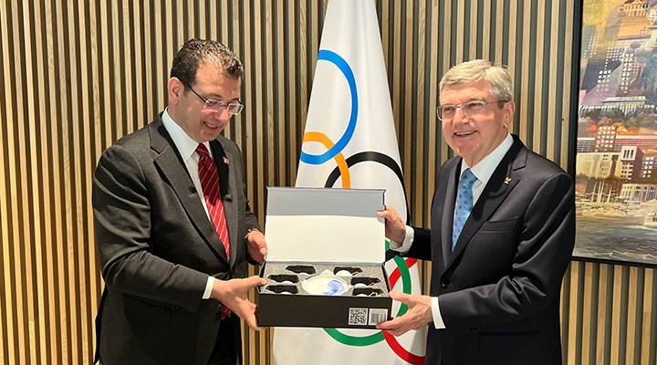 İmamoğlu, Uluslararası Olimpiyat Komitesi Başkanı Bach'la bir araya geldi