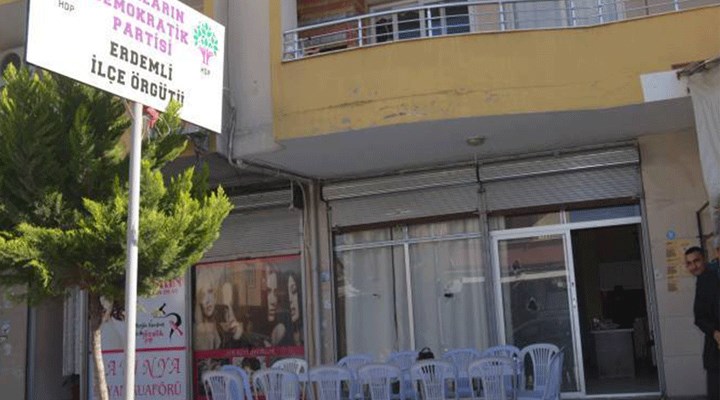 HDP'nin Erdemli İlçe binasına silahlı saldırı