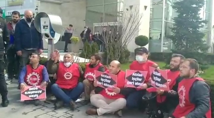 EnerjiSa önünde eylem yapan işçiler gözaltına alındı