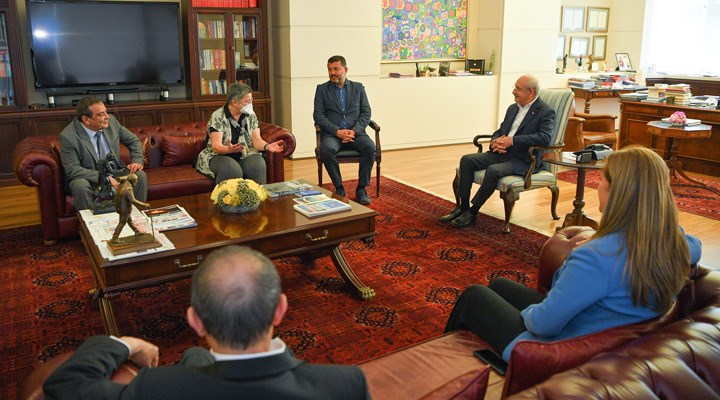 Kılıçdaroğlu DİSK, KESK, TMMOB ve TTB heyeti ile görüştü