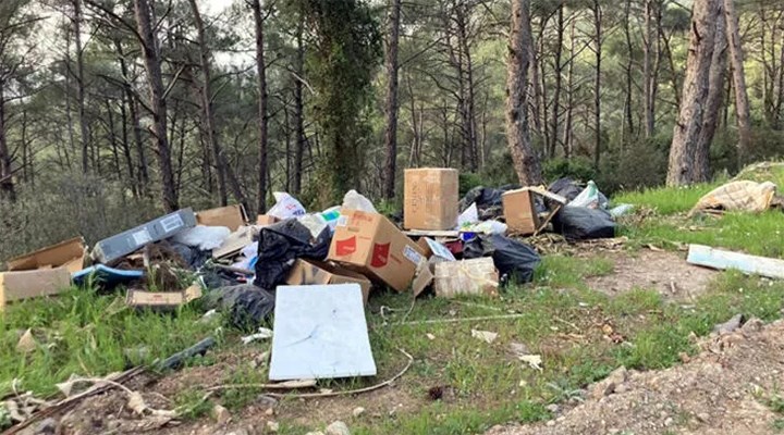 Cennet Koyu'na atılan çöplerin arasından kargo kolisi çıktı, üzerindeki adres sahibine 30 bin lira ceza kesildi