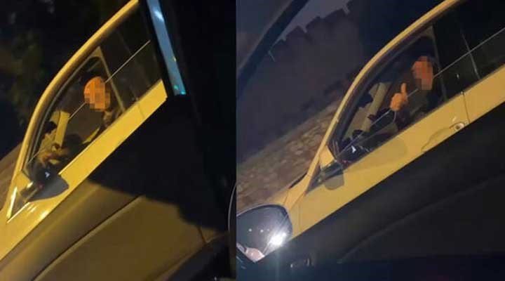 Fatih'te kadın sürücüye taciz