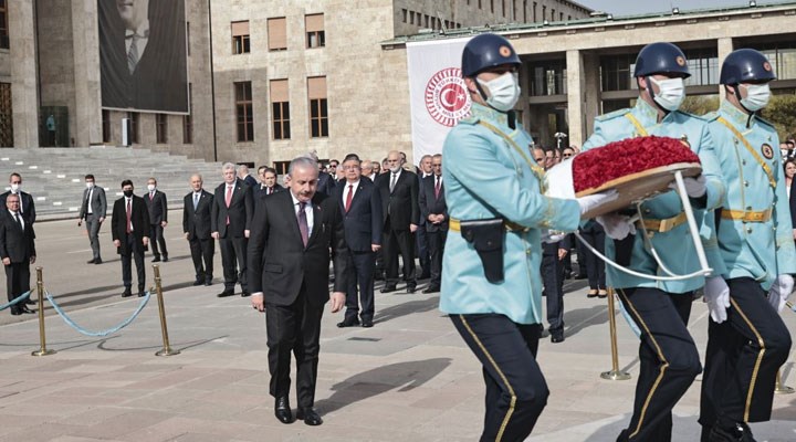 Devlet erkanı 23 Nisan için Anıtkabir'de: Erdoğan bu sene de törene katılmadı