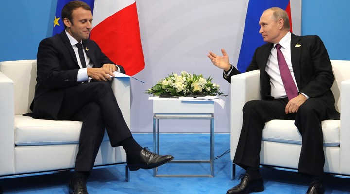 Putin'den Macron'a tebrik mesajı