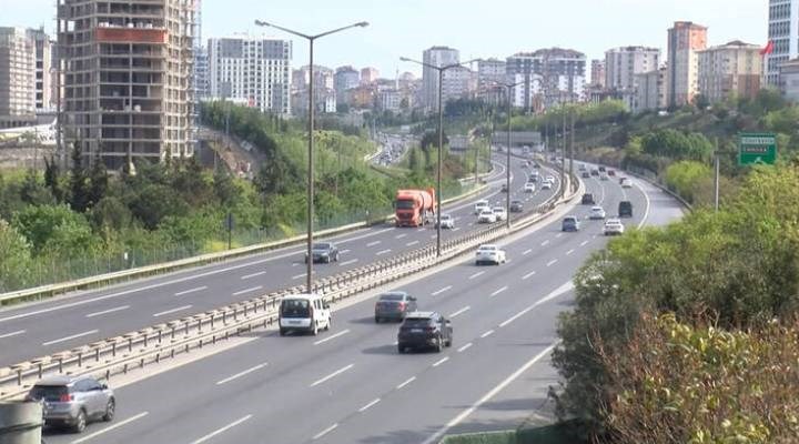 İstanbul'da trafik yüzde 1