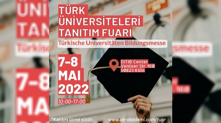 Köln’deki camide Türkiye’deki üniversitelere öğrenci arıyorlar