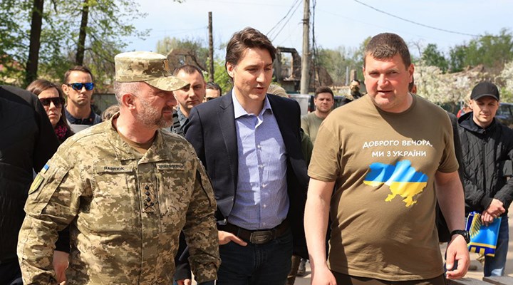 Trudeau, Ukrayna'yı ziyaret etti